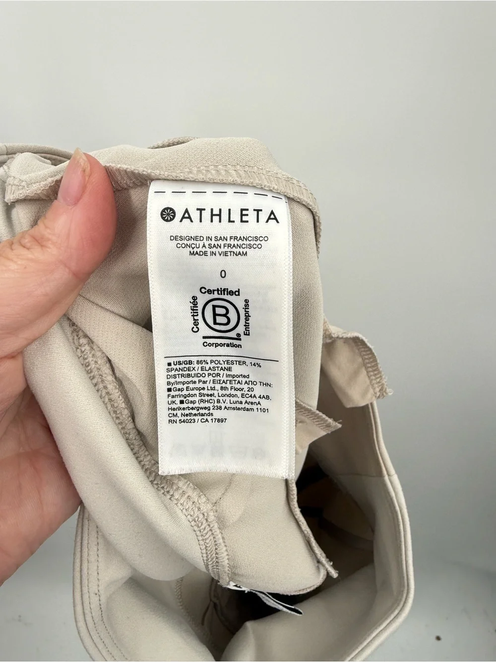 Athleta Women’s Beige/Champagne Endless High Rise Pants Size 0